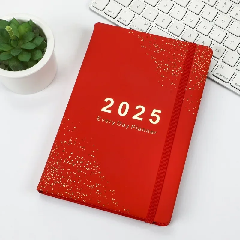 Cahier de commerce extérieur avec page interne espagnole, programme de 2025 jours, licence de livre, agenda 365, 2024, Smart A, B, 2025