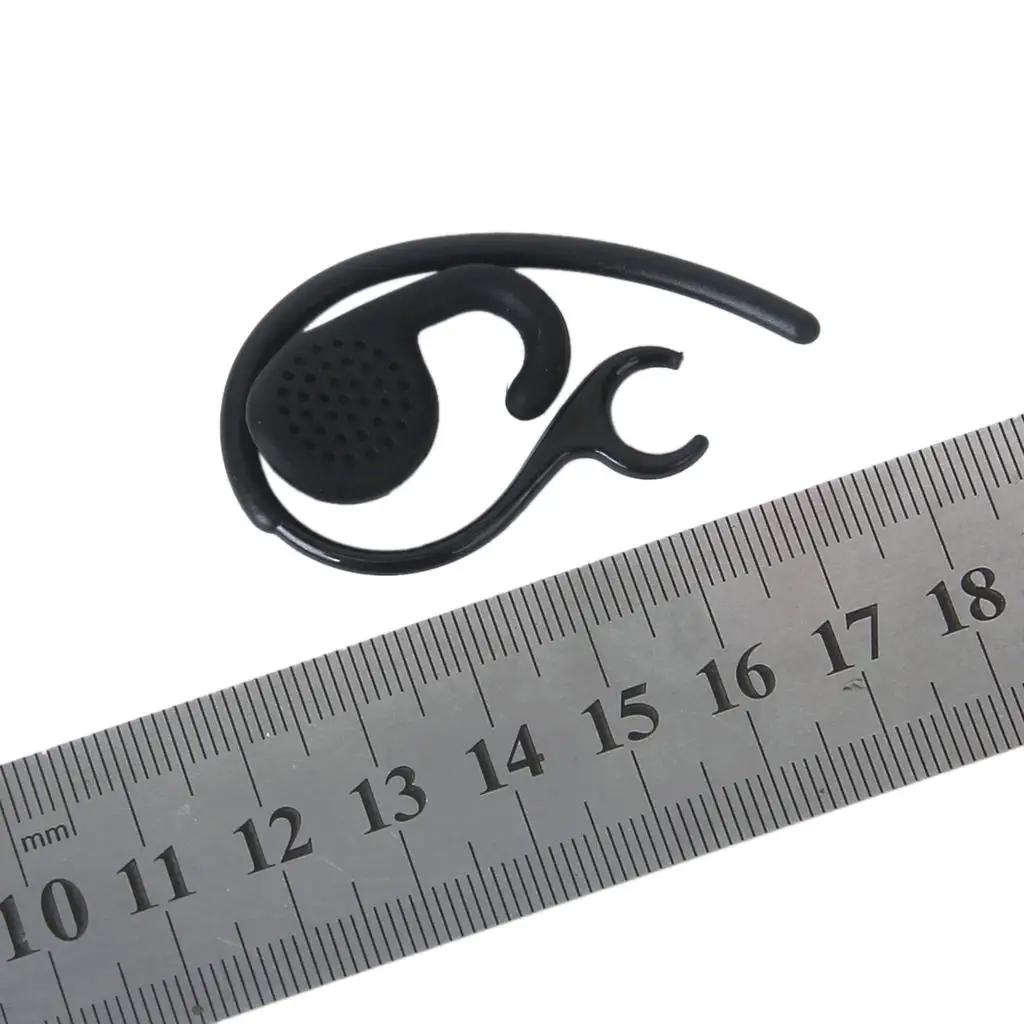 Black Gel Ear bud earbuds tips and loop earhooks for / 2 Headset