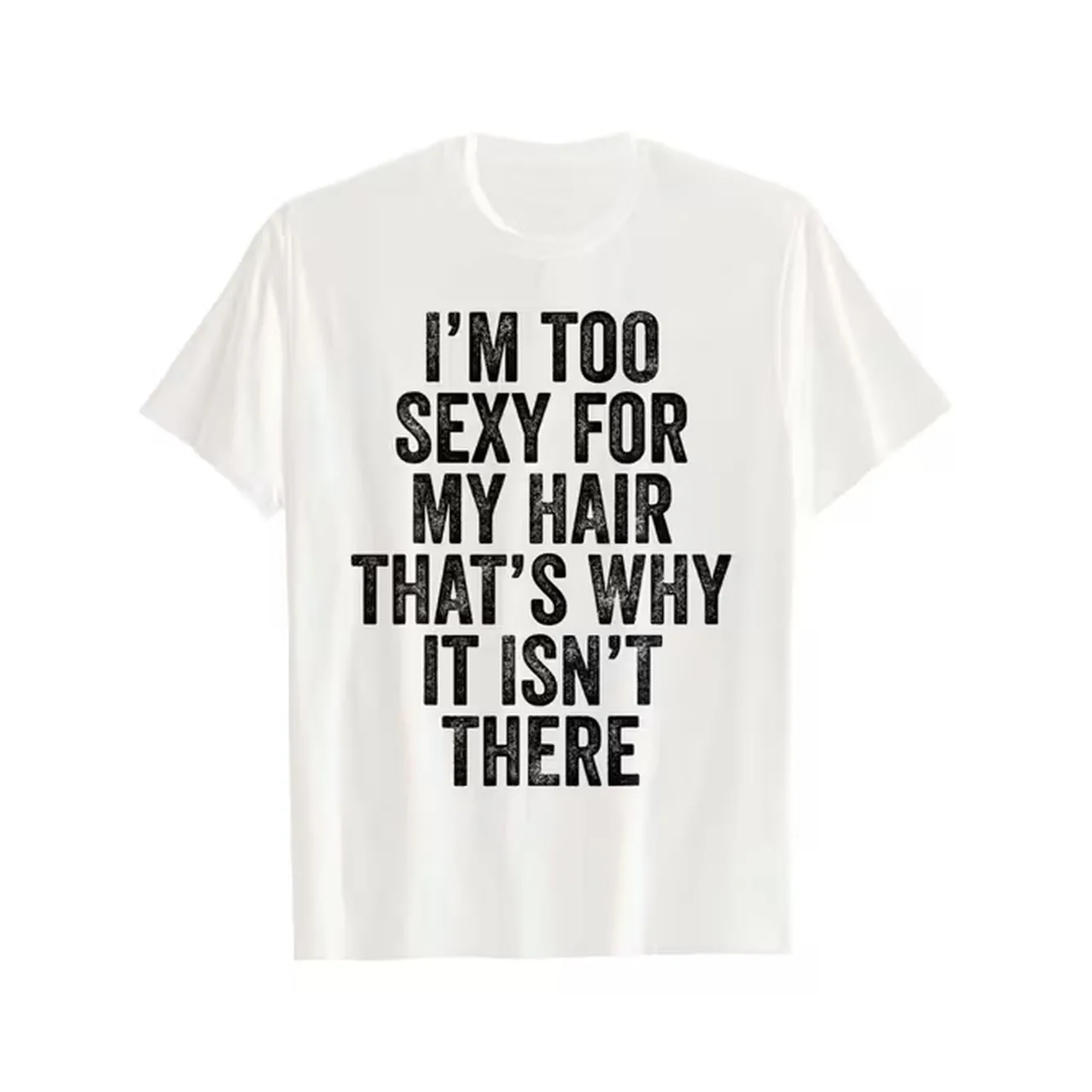 item picture bald joke tee soft cotton mens im for bald joke t shirt casual attire crew neck short sleeve humor tee machine washable