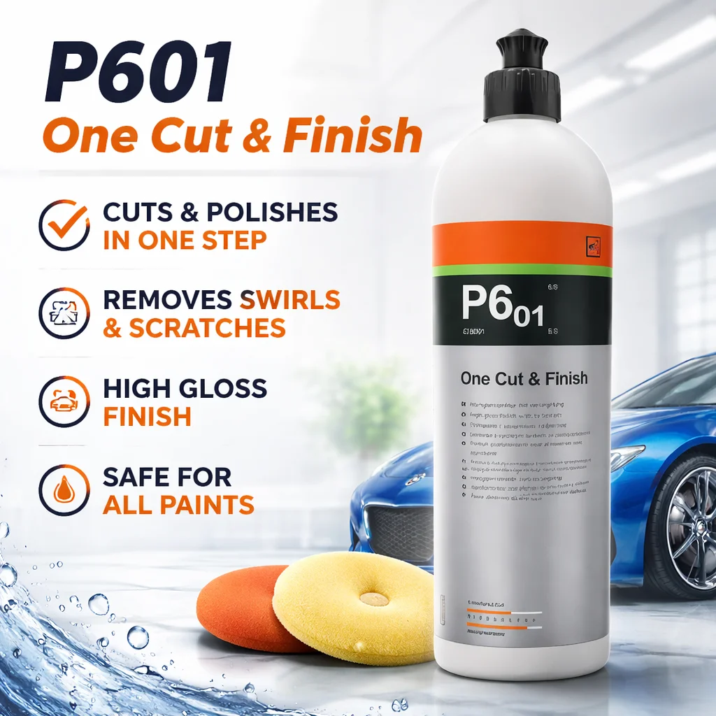 P6.01 One Cut & Finish Polish Compound 1L Professional Car Polish – One Cut & Finish for Deep Shine & Perfect Surface