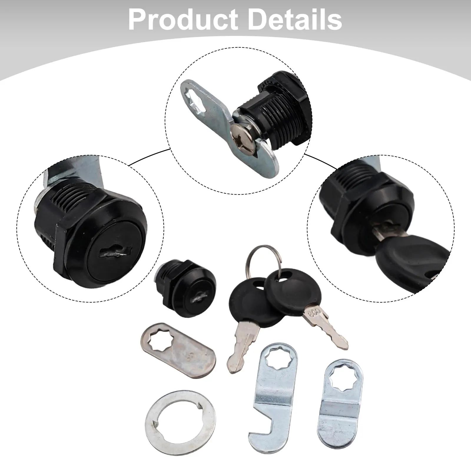 Drawer Cam Locks RV Storage Lock With Keys Versatile Application Convenient Key Management Long-lasting Security