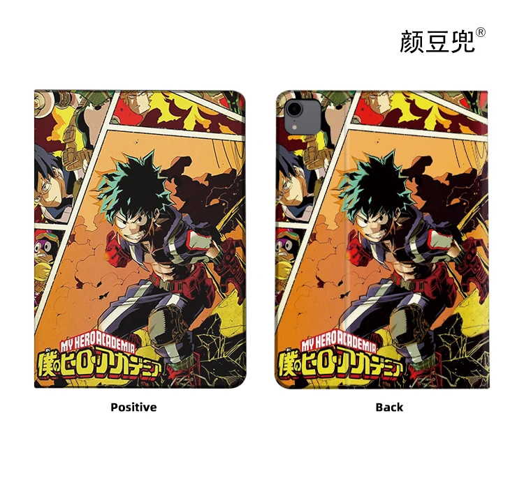 Capa de Silicone Deku Anime para iPad, Concha Protetora, My Hero Academia, Air 4, 5, 10.9, Mini, 5, 6, Pro, 12.9, 11, iPad, 10, 9, 11, 10