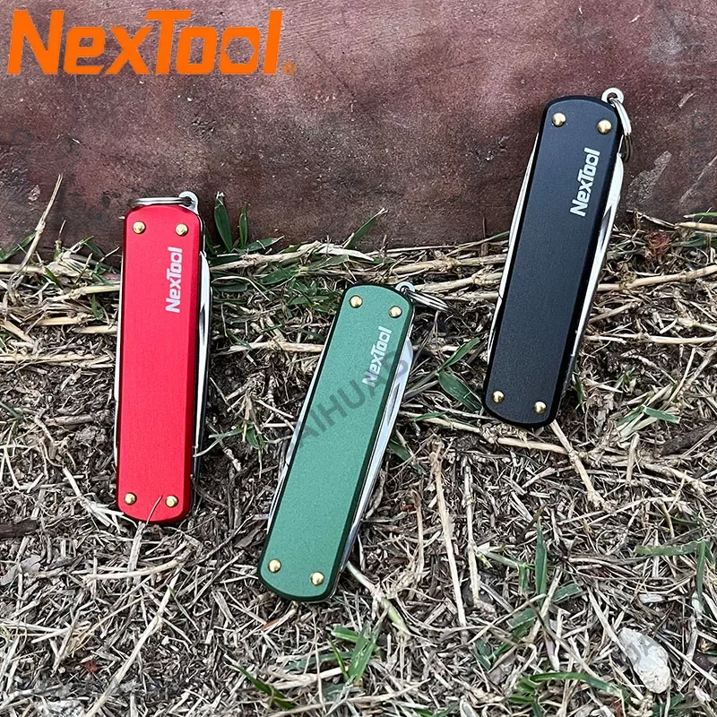NexTool Multiutensile Mini Coltello Forbici Pieghevoli Cacciavite Coltello Tascabile Coltello Disimballaggio Portatile Strumenti di Riparazione Multiuso