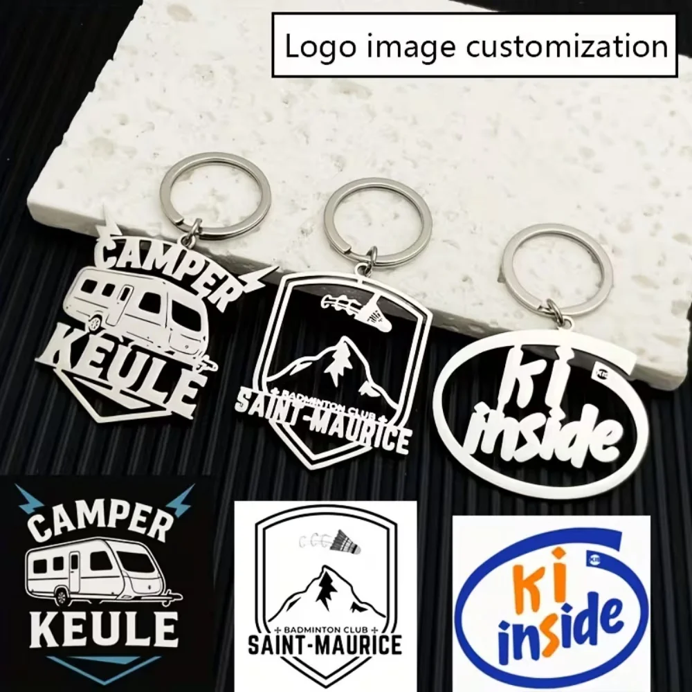 

Logo/image Custom keychain Creative Custom Fashion Pendant Keychain Corporate Commemorative Gift Keyring Key Chains