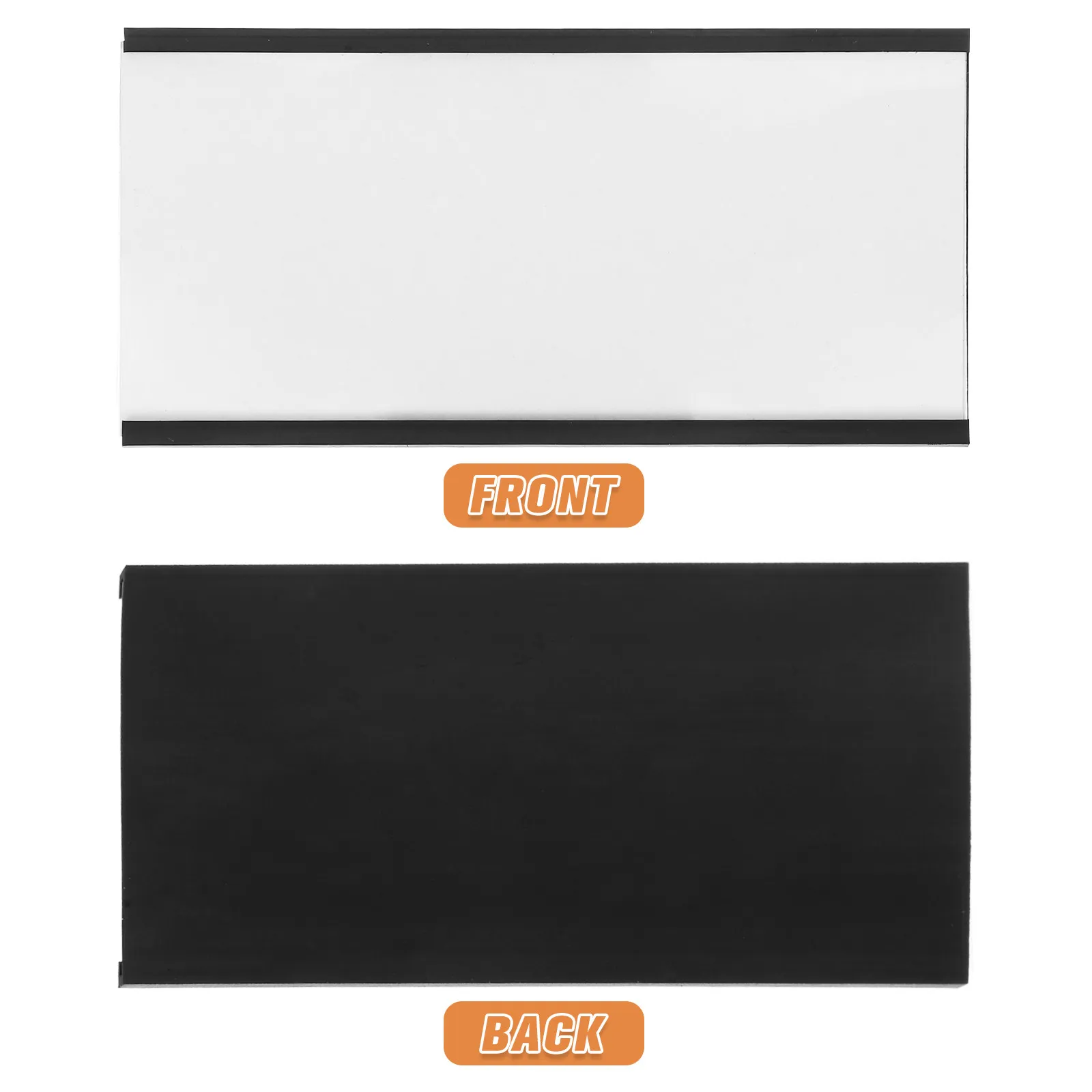 10Sets Magnetic Label Holders Magnetic Name Tags Clear Plastic Card Inserts Shelf Labels for Warehouse Office Toolboxes