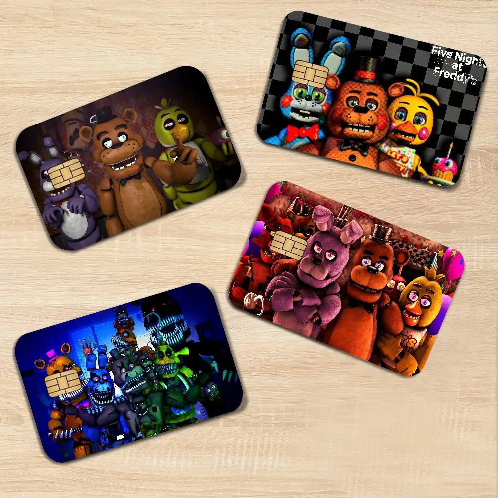 Horror Game F-NA-F Diy Credit Debit Card Sticker Party Sticker Decoration Waterproof Small Chip Card Skin Sticker