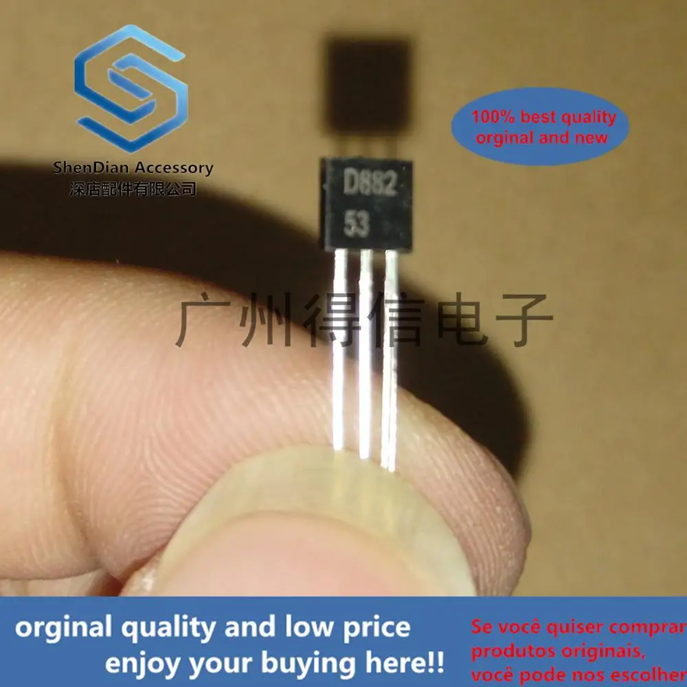 30pcs 100% orginal new  TSD882S D882 882 TO-92 Low Vce(sat) NPN Transistor  real photo