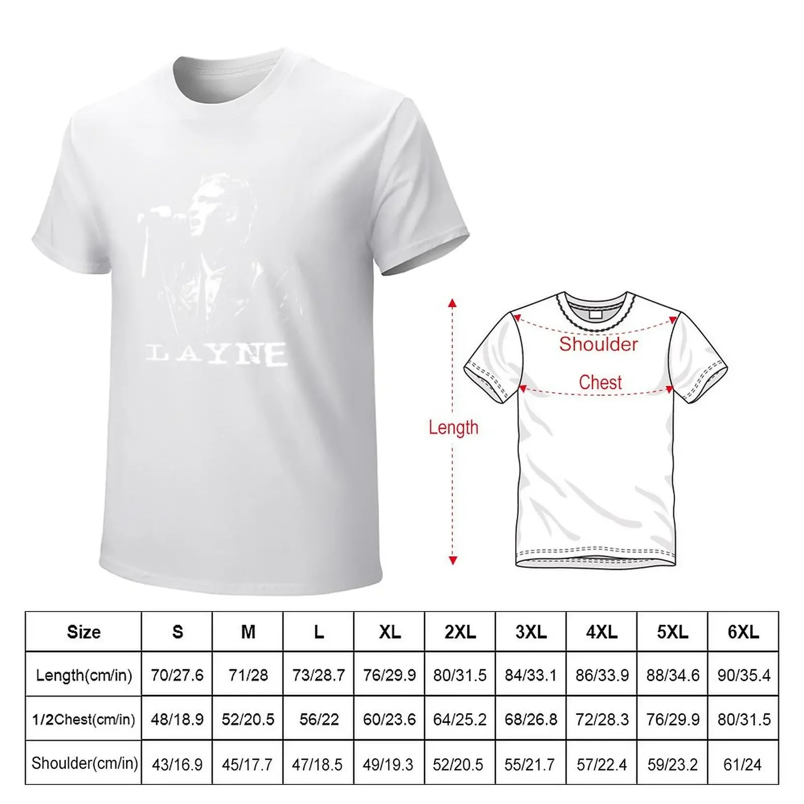 Layne - in White Stencil-1 Essential Copy T-shirt cute clothes quick drying tees for a boy oversized t shirt men