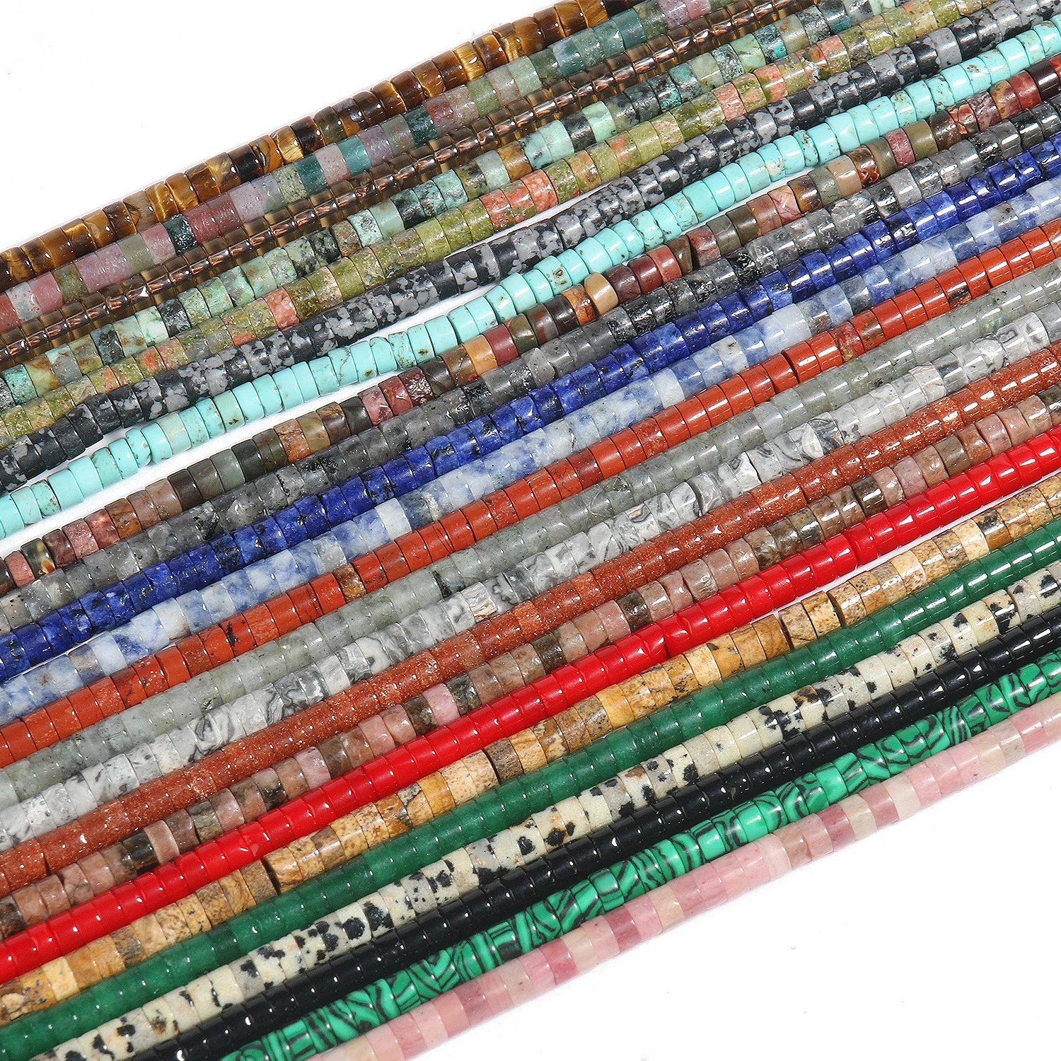 Naturalny kamień szlachetny Cylinder Tube koraliki Handmade DIY kobieta bransoletka naszyjnik luźne koraliki dystansowe do tworzenia biżuterii DIY akcesoria