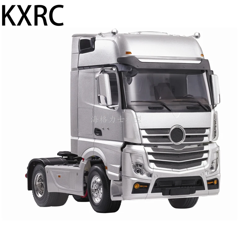 

KXRC Plastic Milky Two Axis Cab Body Shell Kit for 1/14 Tamiya RC Truck Trailer Tipper Mercedes Benz Actros 1851 DIY Car Parts