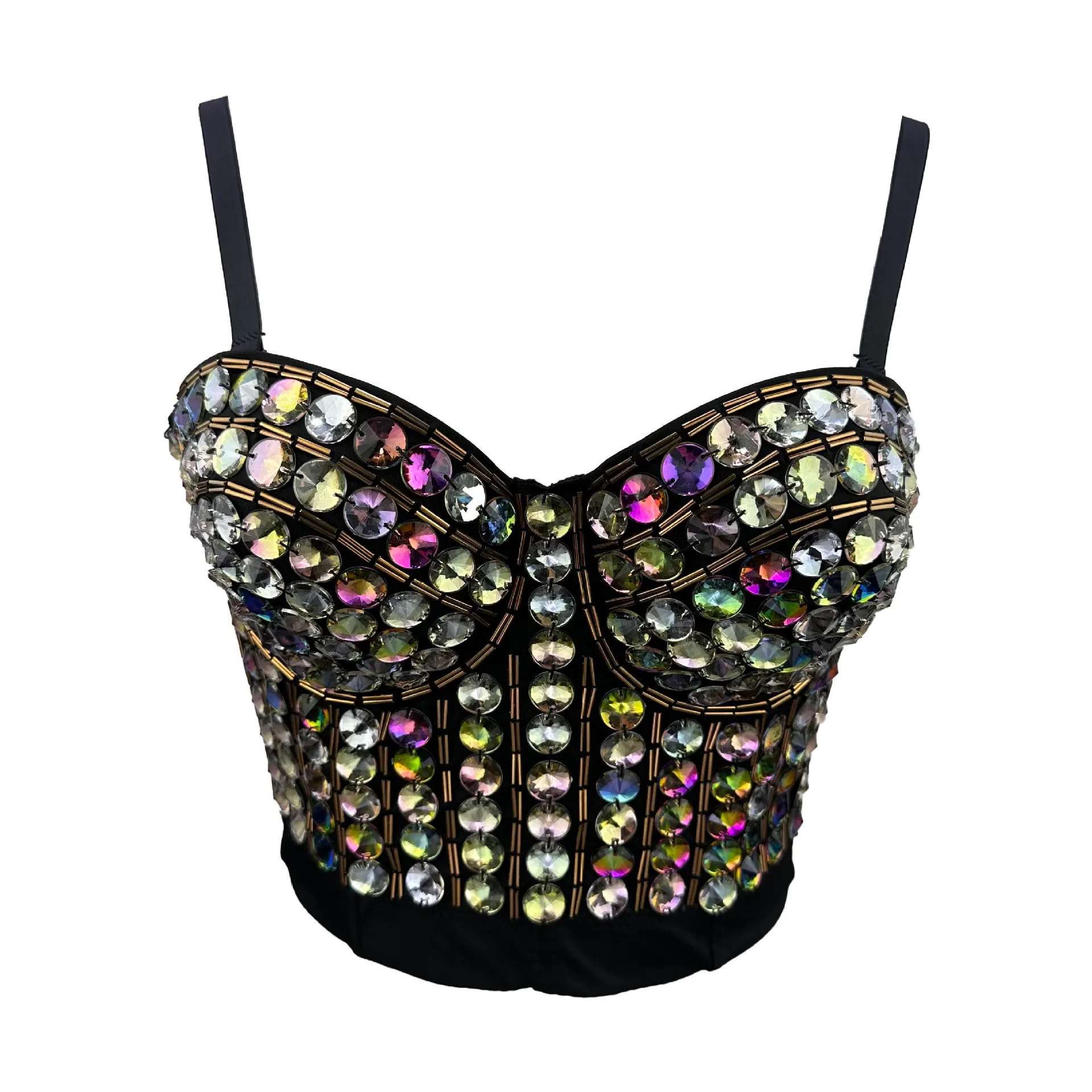 J73 สวยหรู Bras สําหรับสาวผู้หญิงเสื้อหวานหน่วยความจําอะคริลิคแหวนเหล็กสายคล้องไหล่ที่ถอดออกได้เจาะ Bra เสื้อกั๊กขนาดเล็ก