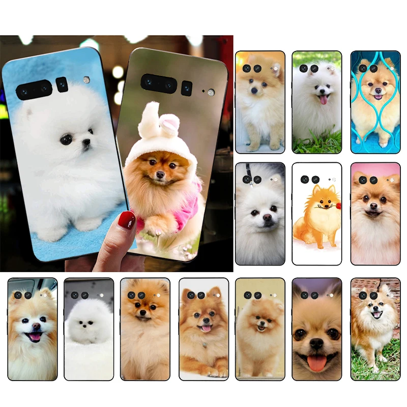 Phone Case for Google Pixel 8 7 Pro 7a 6A 6 Pro Pixel 8A 5A 4A 3A Pixel 5 6 4 3 3A XL Pomeranian dogs dog