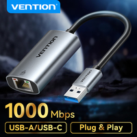 Vention USB Ethernet Adapter 1000/100Mbps USB 3.0 RJ45 Lan for Laptop Macbook Switch iPad Pro Type C Ethernet Network Card