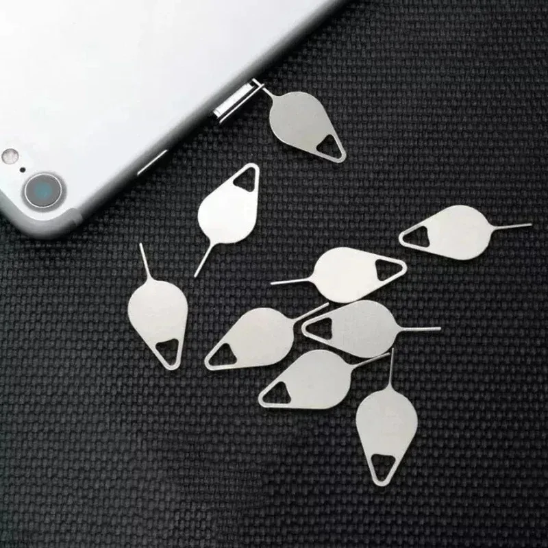 10-100PCS โลหะ Eject ซิมการ์ดถาดเปิดเข็มเครื่องมือสําหรับโทรศัพท์ Universal สําหรับ iPhone 16 15 SamSung Xiaomi Apple IPad