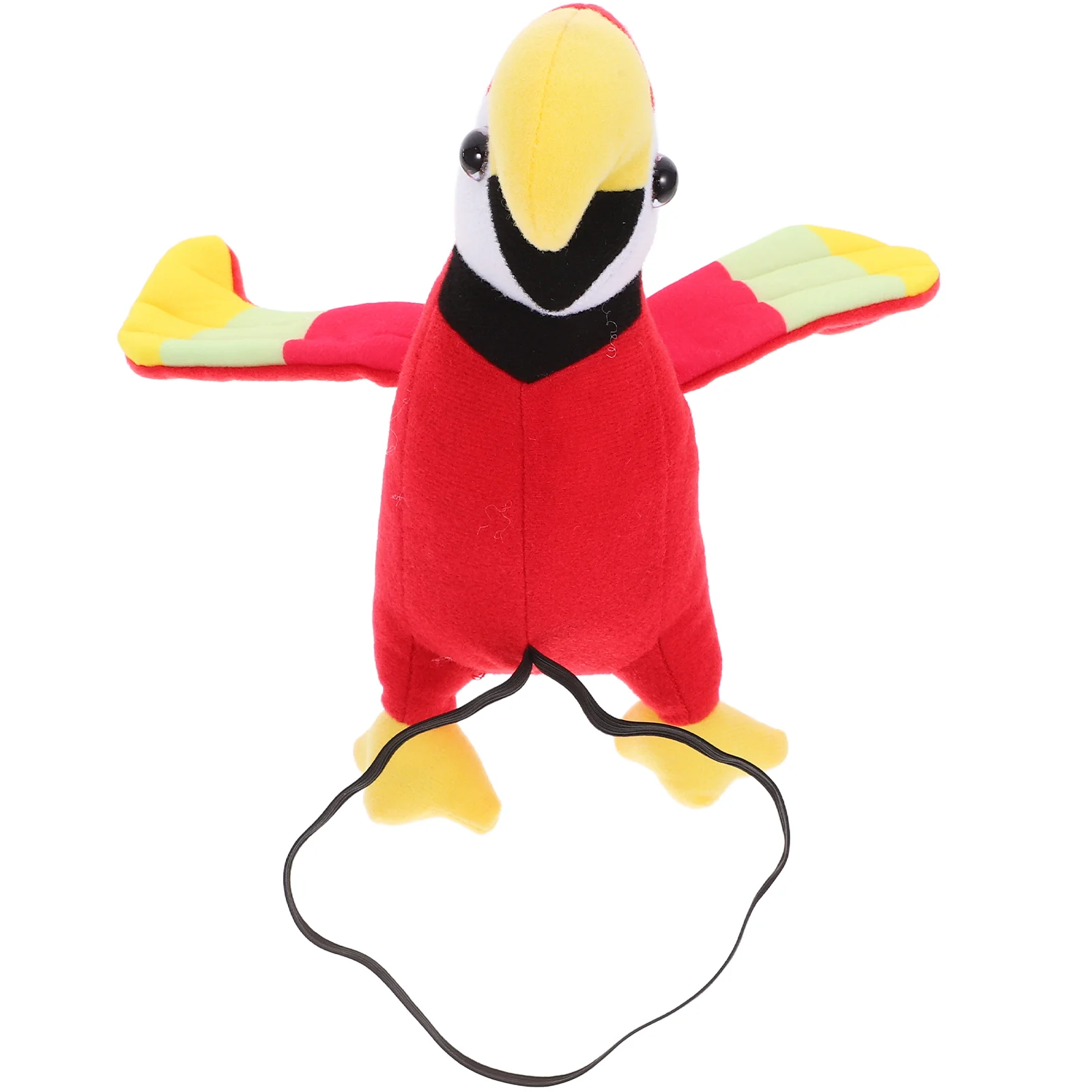 Toddler Costume Pirate Parrot Kids Accessory Simulated Plush Ornaments Stuffed Toy Red on Shoulder Bird Baby