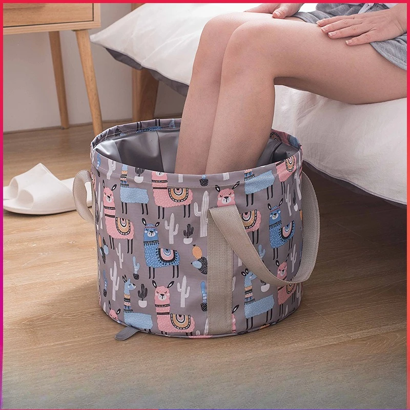 Foldable Basin Foot Soak Bucket Foot Soak Bag Large Capacity Multi-Functional Bucket
