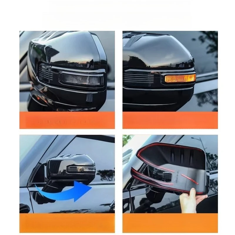 

Защитная накладка на зеркало заднего вида в стиле Black Warrior, чехол для бокового зеркала, внешние модифицированные детали для Jetour Traveler 2026 года