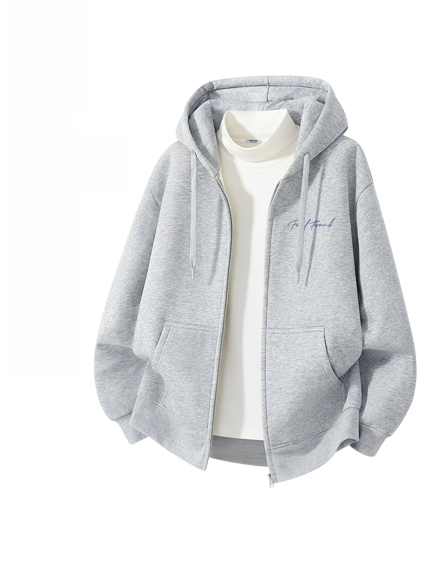 

Мужская утепленная толстовка-кардиган на молнии с длинными рукавами, повседневная, на флисе, для зимы