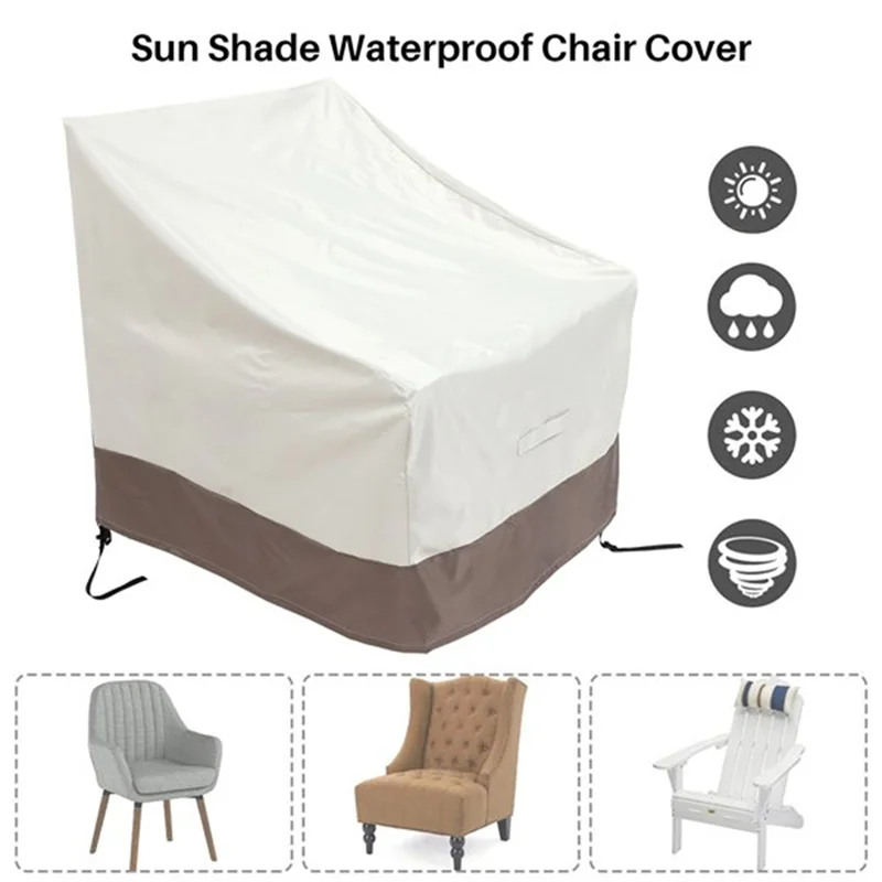 

ABRS-4 Pack Patio Adirondack Chair Cover 31X33x36 Inch Heavy Duty Outdoor Patio Chair Cover 420D, Waterproof Outdoor Lawn