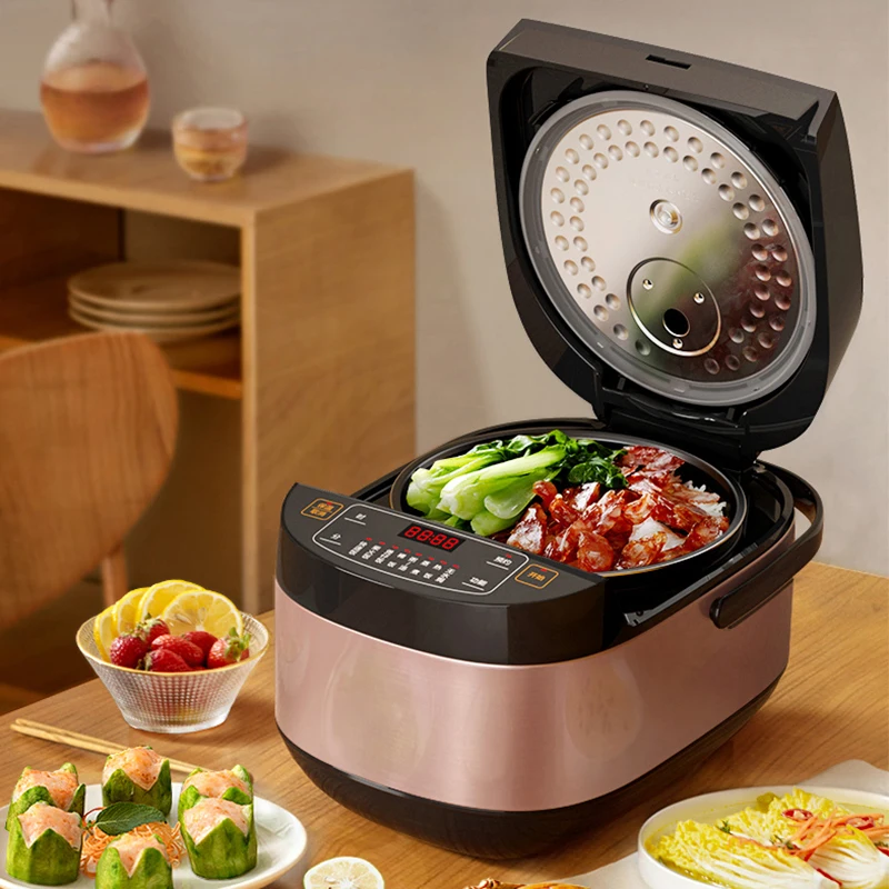 Midea หม้อหุงข้าว5L หม้อหุงข้าวอเนกประสงค์สำหรับใช้ในครัวเรือนความจุขนาดใหญ่เครื่องใช้ในครัวกระทะนอนสติ๊กสำหรับ2-10คน