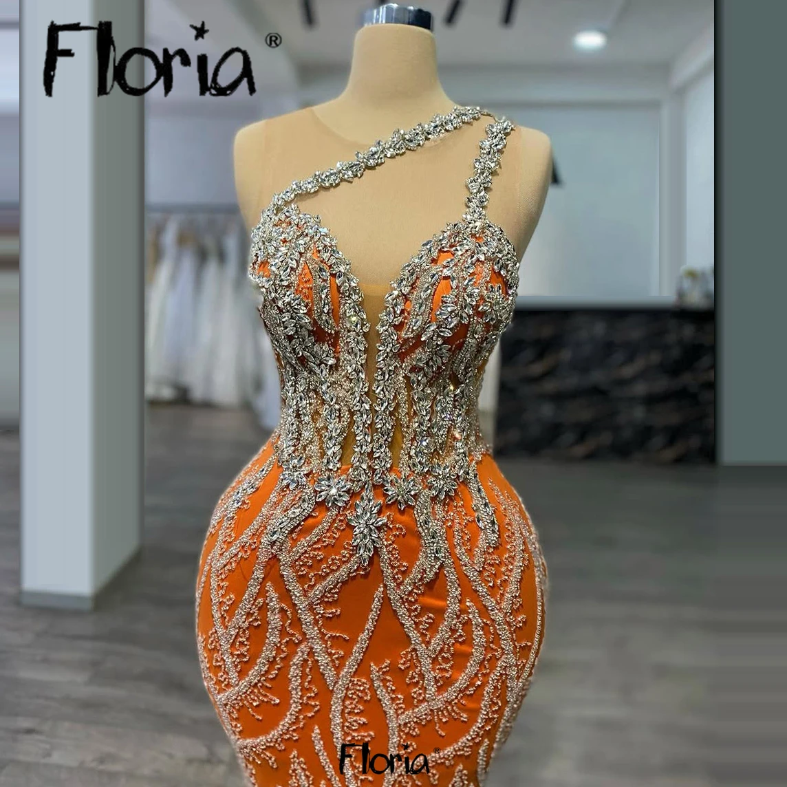 Criss-Cross Straps Orange Cocktail Dress Backless Birthday Party Gowns Black Girls Sleeveless Prom Dress vestidos de graduación