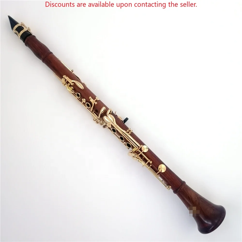 

Корпус из палисандра, позолоченные клавиши, 17-клавишный кларнет Bb Tone
