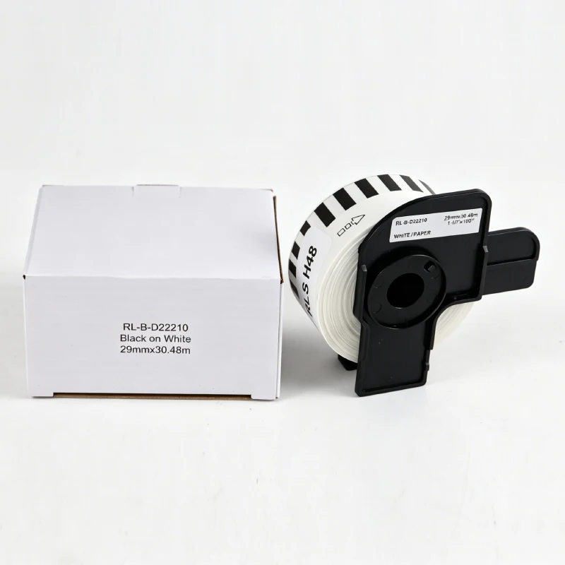 1-10 Roll DK 22210 DK-22210 Thermal Label Rolls 29mm*30.48m Continuous LabelDK-22210 2210Compatible for Brother QL1050 Printer