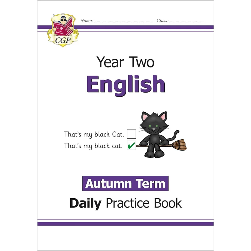 

New KS1 English Daily Practice Book Year 2 Autumn Term CGP Books Coordination Group Publications 9781789086782 Book