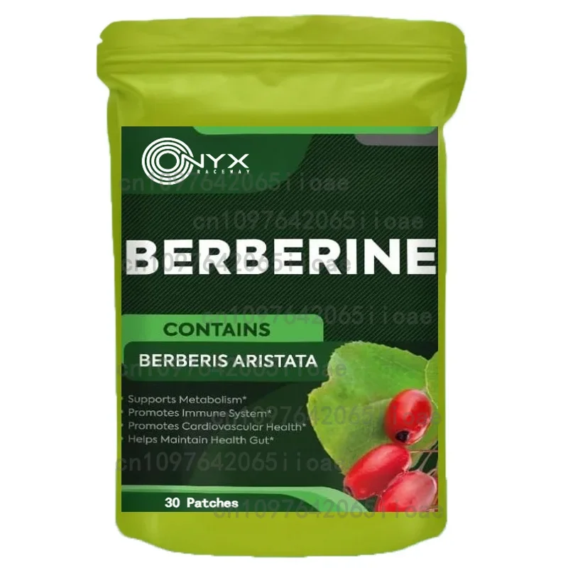 Berberine Transdermal Patches unterstützen das Immun- und Herz-Kreislauf – 30 Patches, Ein-Monats-Versorgung