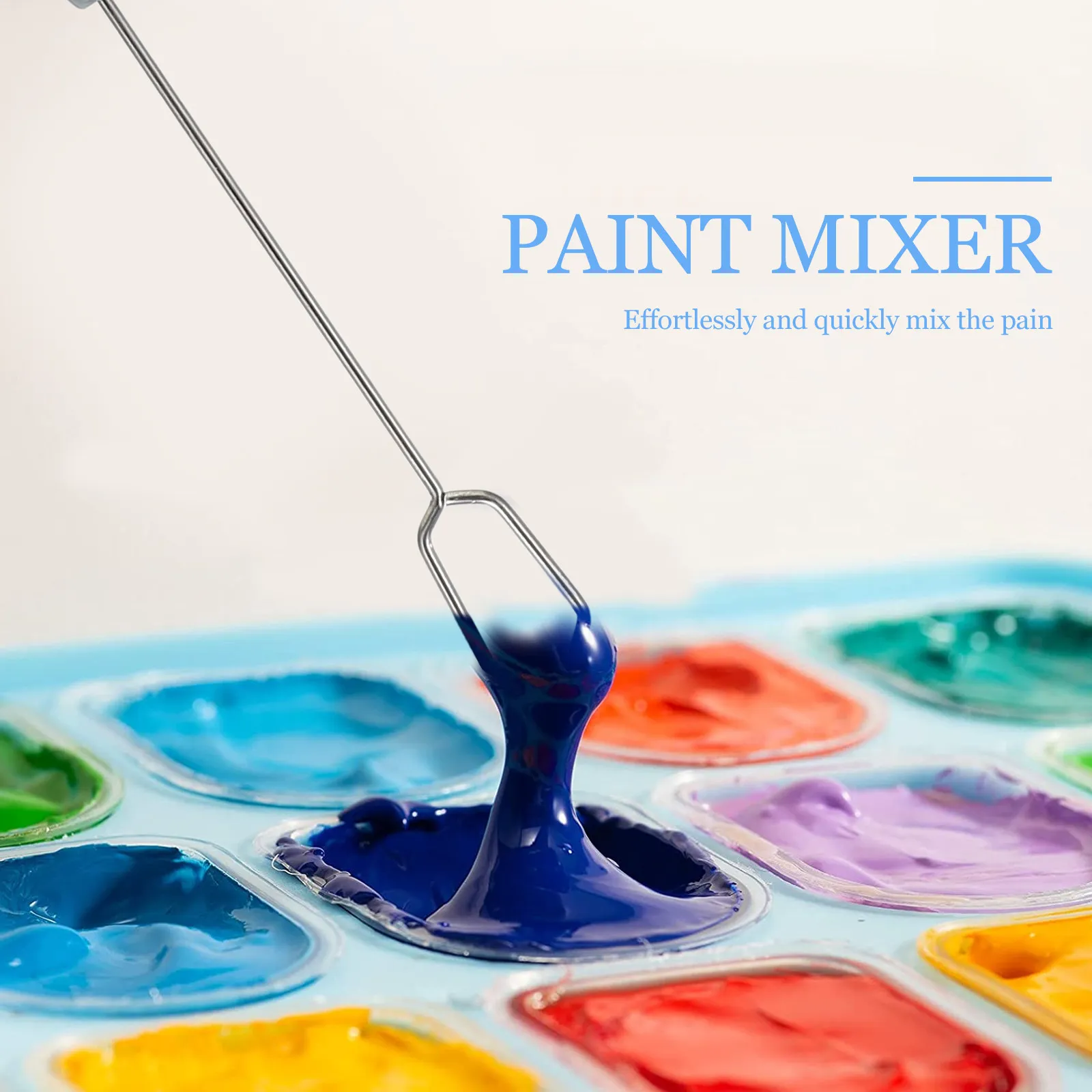 Electric Color Mixer for Pigments Paints Ink and Makeup Mixing Tool with Replaceable Head Artist Pigment Blending