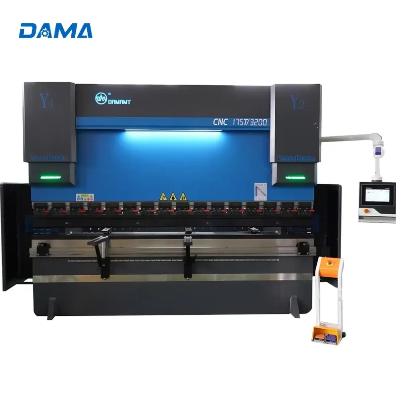 Crusher DAMA 175t 3200mm Delem DA53T 4+1 Axis DA66T DA69T Cnc Full Automatic Servo Press Brake Bending Machine With CE ISO