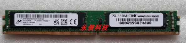 

For Micron 32G 2RX8 PC4-3200 Pure ECC VLP Memory Narrow Strip MTA18DF4G72AZ-3G2BZ