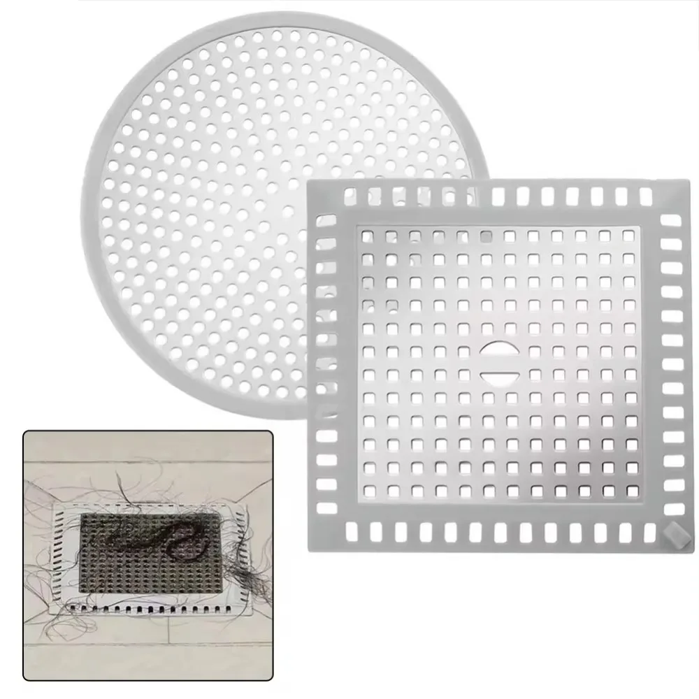 Drenos de chão redondos de aço inoxidável 304 universais, placa de cobertura anti-entupimento, drenos de chuveiro, coletor de cabelo, dispositivo elétrico de banheiro