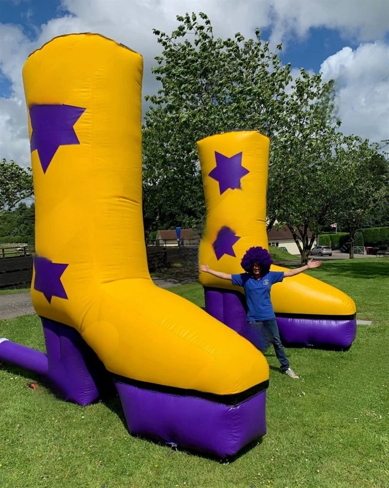 

for yellow high Advertisement heeled inflatable shoe model for sale