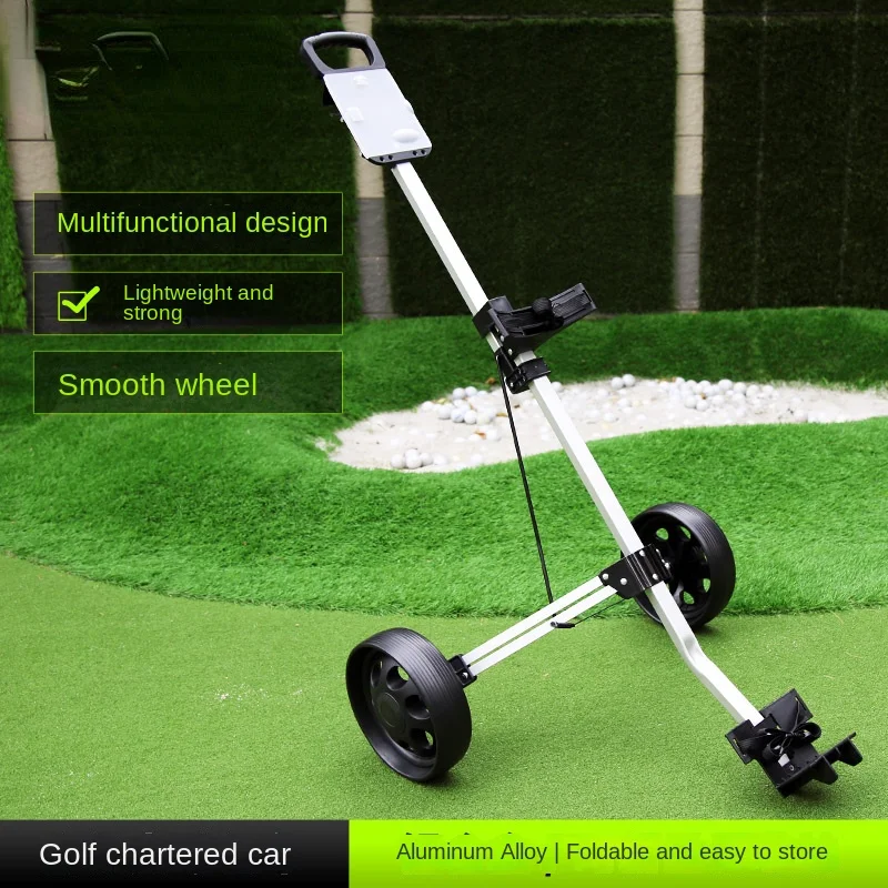 Golf cart, two wheeled cart, hand pulled cart, golf course , foldable , tugboat