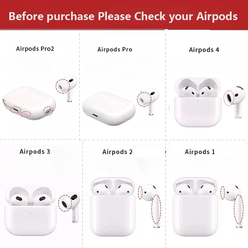 Luxury Earphone Protective Case For AirPods Pro/Pro 2 Shockproof Headphone Case With Hook For Apple AirPods 4th 3th Generation