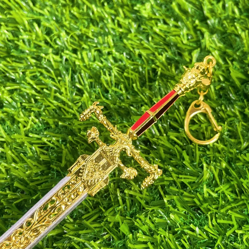 8.6 بوصة أنيمي إلدن كاتانا سيف الليل واللهب نينجا سكين الصلب المعادن السيف الحجم الحقيقي اليابانية كاتانا الساموراي صابر لعبة