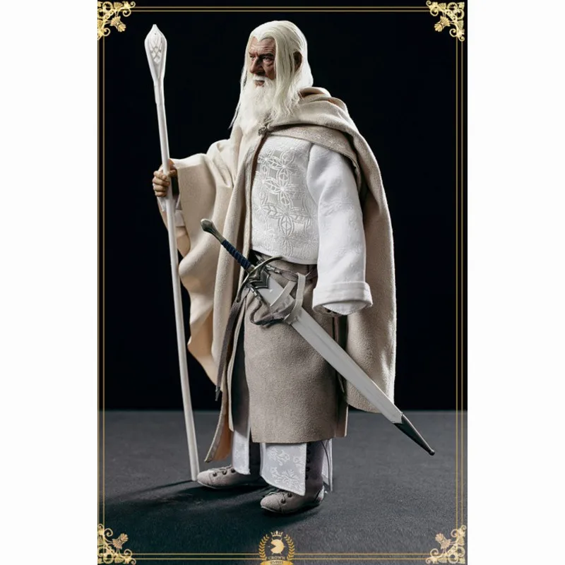 Goods in Stock Original Asmus Toys LOTR003 Gandalf The White The Lord of The Rings Movie Character Model Art Collection Toy Gift