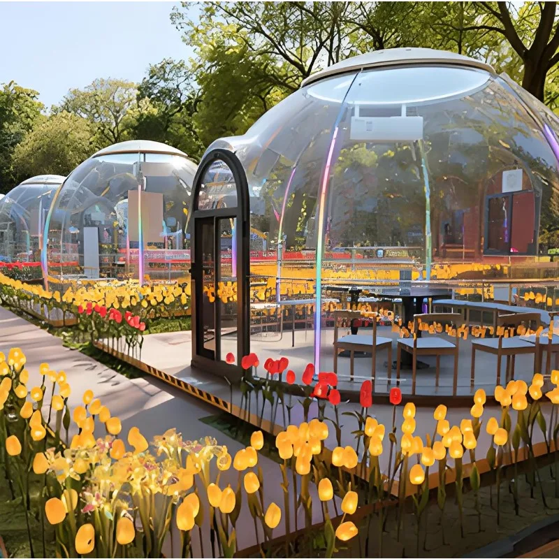 Inflatable Bubble House Transparent Dome Tent for Luxury Glamping Resort Camping Hotel Backyard Use All Weather