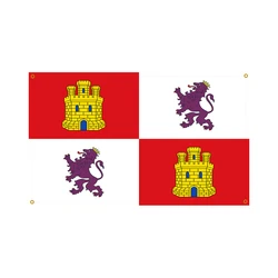 Flagnshow 100% Polyester Spain Castile and Leรณn Flags