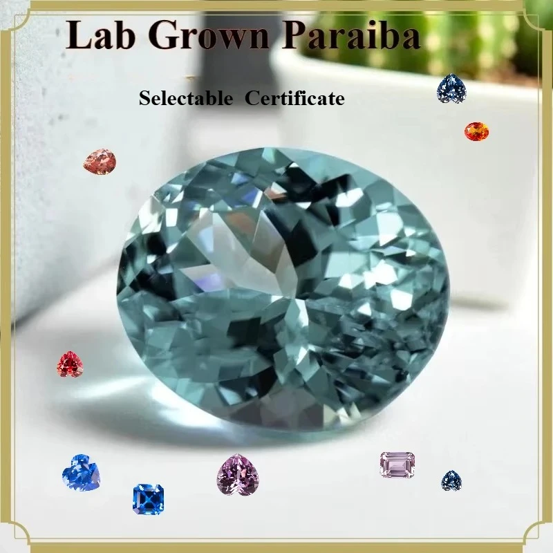 Laborgezüchteter Paraiba-Edelstein für DIY-Schmuckherstellung – Detail 1