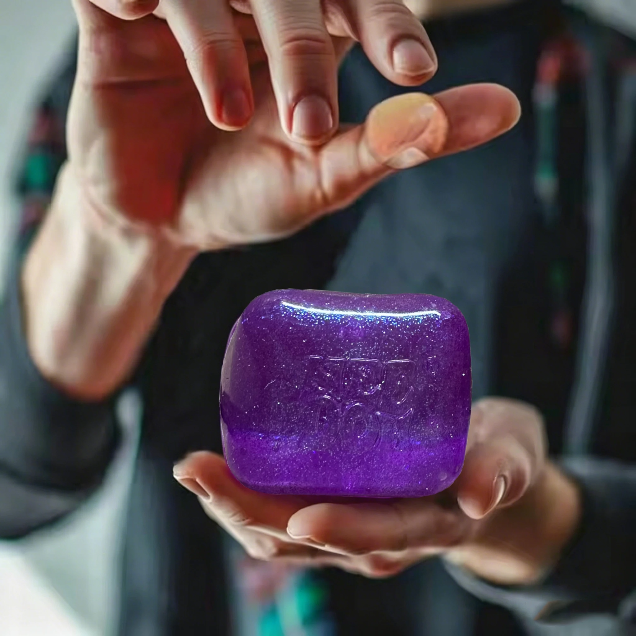 Schylling Nee Doh Glitter Cube Sensory Squeeze Blind Box Toy Stress Relief for Kids Adults view 5