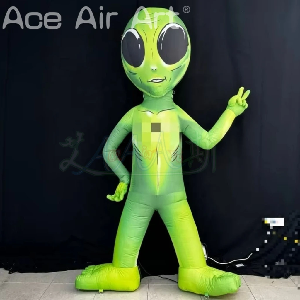 3 mH LED-Licht aufblasbarer aufblasbarer Alien-Modellballon für die Raumdekoration