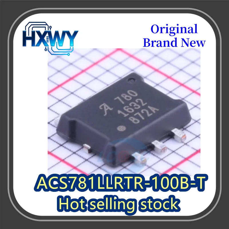 

(5/50 pieces) ACS781LLRTR-100B-T ACS781 silkscreened 781 surface mount PSOF-7 current sensor brand new and original.