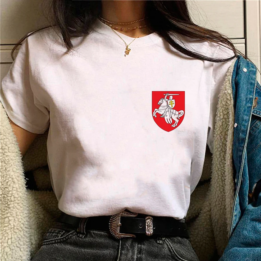 Belarus t-shirts women streetwear t shirt girl manga Japanese clothes