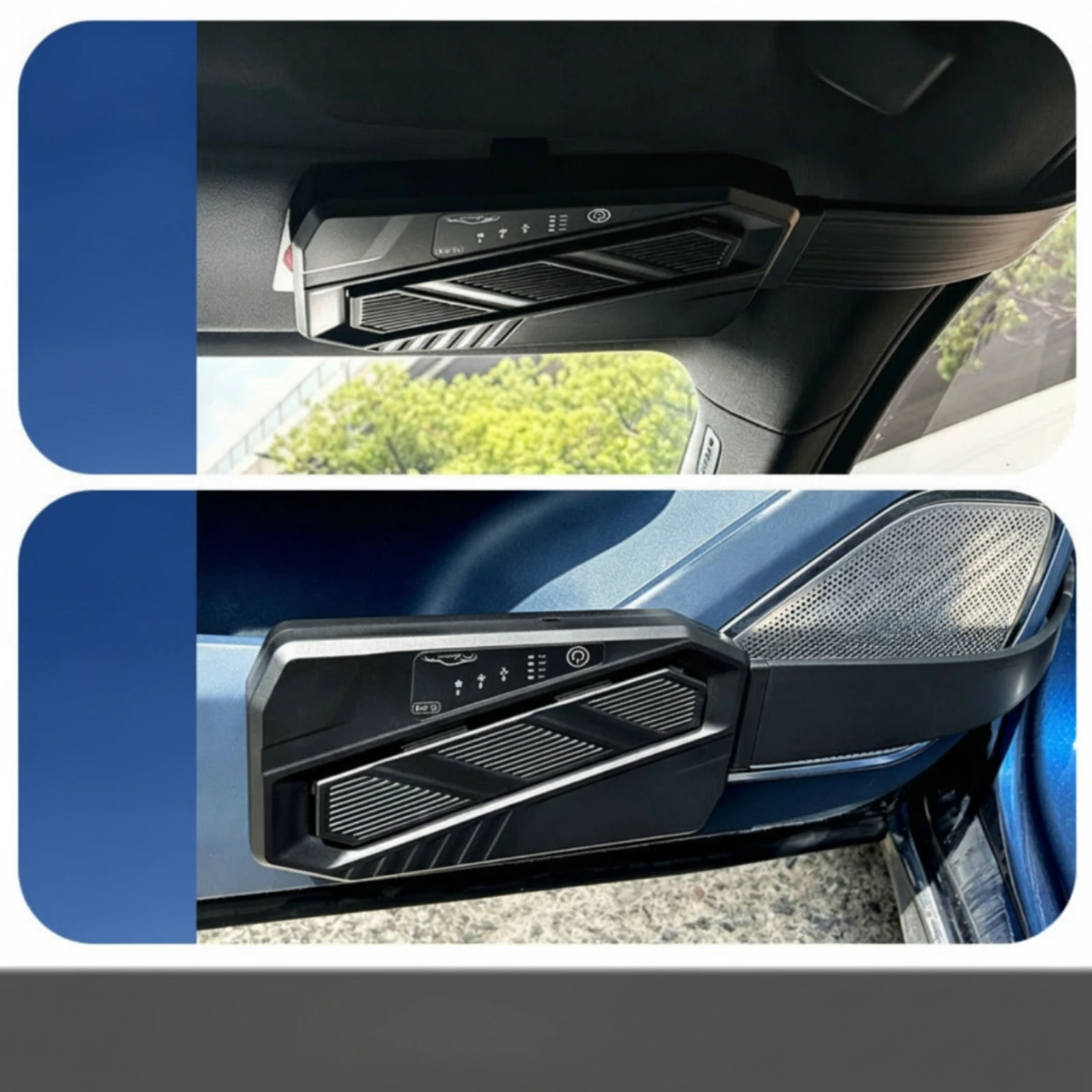 Vehicle Fan with Type-C Cable Adjustable Angle Car Ventilation Fan Slim No Battery for Drivers, Vehicles