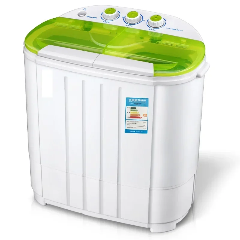 3.6KG kg household dual barrel semi-automatic baby washing machine for children, one package for shipping