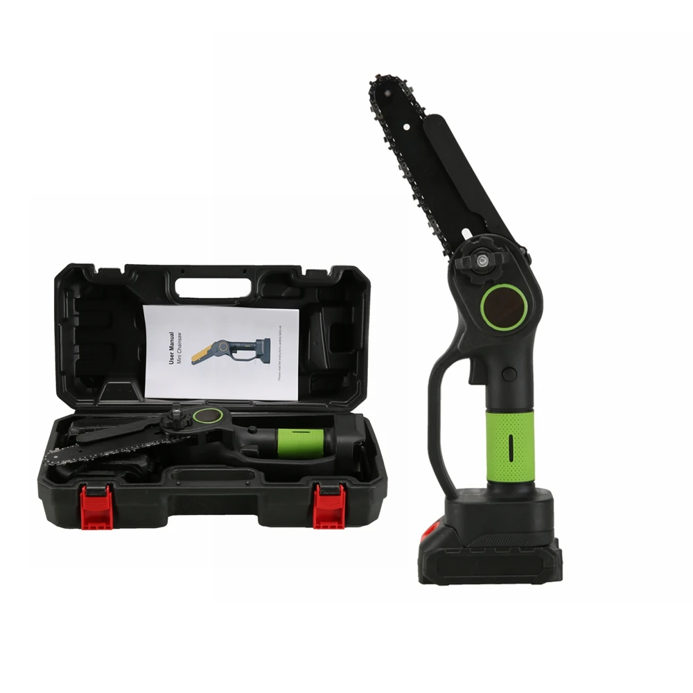 

18v Brush Cordless Chainsaw Chain Saw Outdoor Wood Cutting Tools Mini Lithium Saw Chainsaw