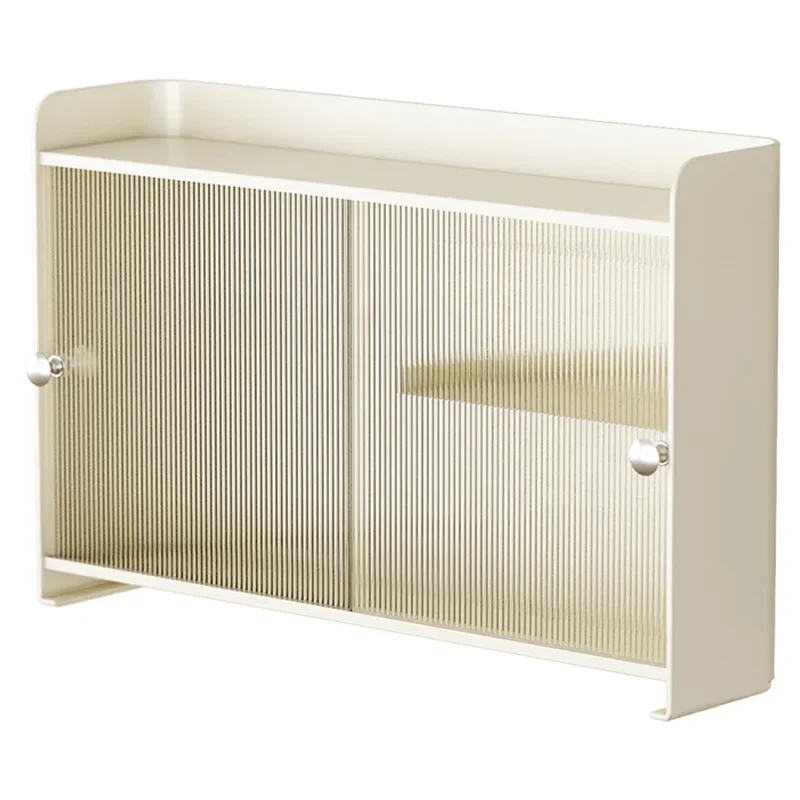

acrylic sliding cabinet door rack, light luxury cosmetics storage rack, water cup rack