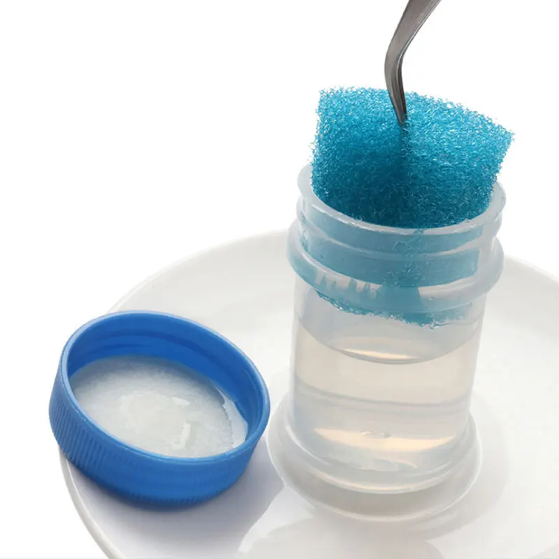 40 مللي ملاقط رمش منظف لاش الغراء إزالة السائل السريع مع تنظيف الإسفنج جلدة تمديد لوازم المطهر